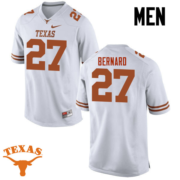 Men #27 Roderick Bernard Texas Longhorns College Football Jerseys-White